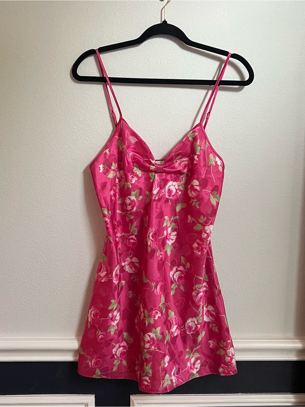 Vintage Y2K Cinema Etoile Pink Floral Slip Lingerie